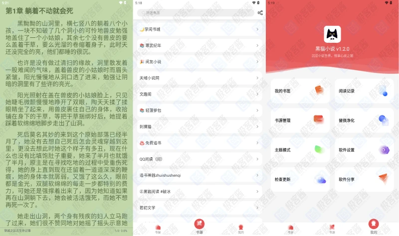 图片[1]-黑猫小说 v1.2.0 | 免费阅读神器，海量热门小说，去广告版-极客酱