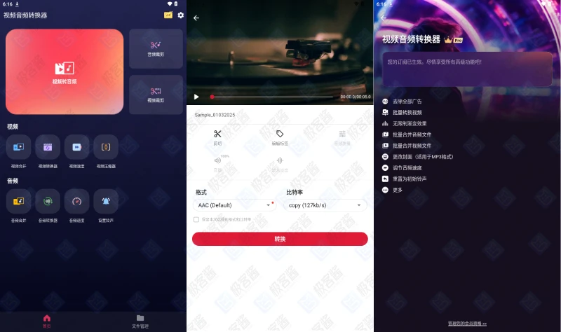 图片[1]-视频音频转换器 v2.2.6.1 | 会员版，适合日常使用的多媒体格式转换工具-极客酱